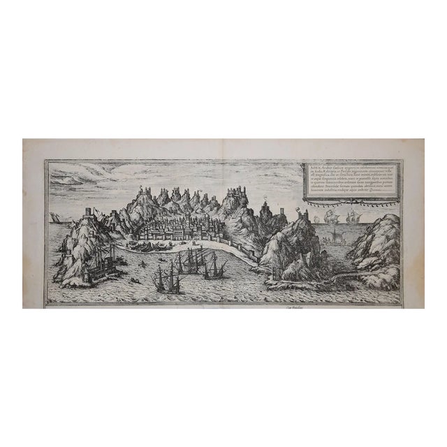 Aden, Map from ''Civitates Orbis Terrarum'' - by F. Hogenberg - 1575 1575 For Sale