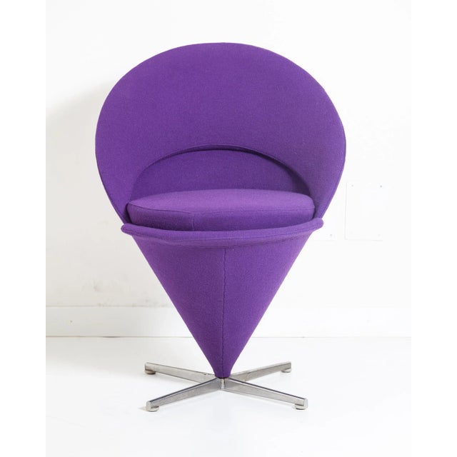 Metal Cone Chair by Verner Panton, 1950s For Sale - Image 7 of 7