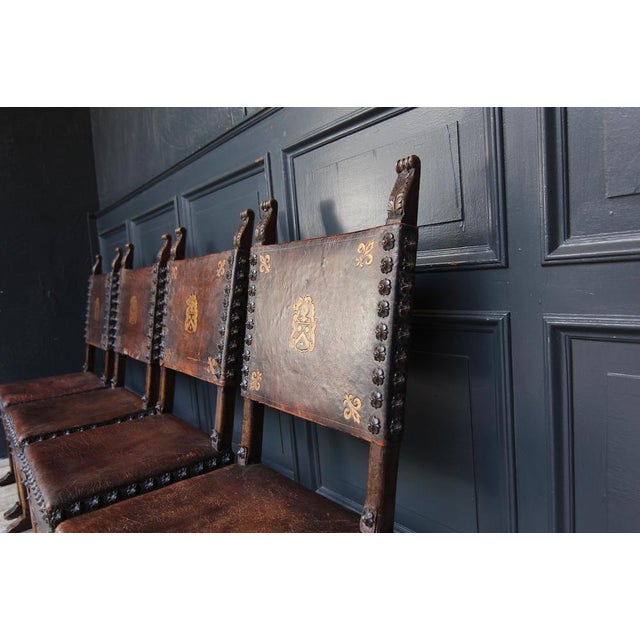 Renaissance Chairs from Maison Krieger, Paris, 1890s, Set of 4 For Sale - Image 5 of 18