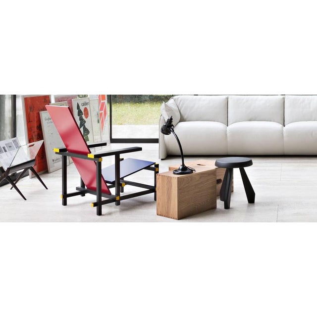 Cassina Red and Blue Chair by Gerrit Rietveld attributed to Cassina For Sale - Image 4 of 6