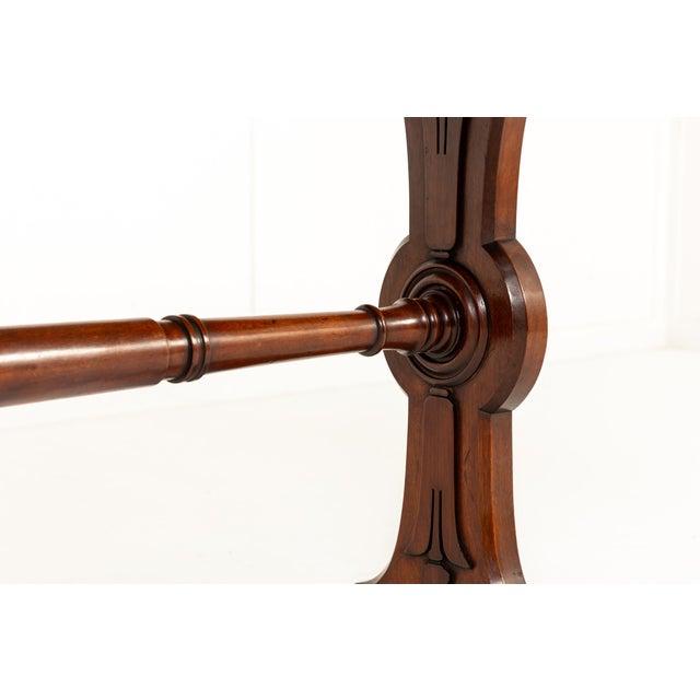 Large 19th Century English Mahogany Library Table For Sale - Image 9 of 12