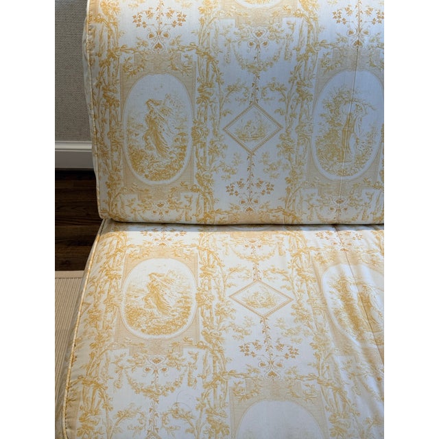 Custom Made Titley & Marr Toile Settee For Sale - Image 10 of 14