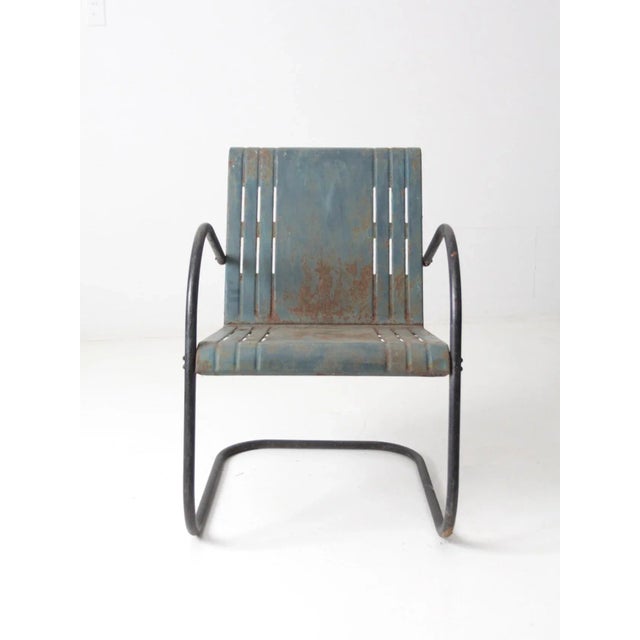 MId-Century Metal Patio Chair For Sale - Image 4 of 11