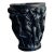 Lalique Vase, Bacchantes Black Collection Large Limited Edition For Sale