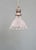 Silver Art Deco Pendant Light in Grooved Clear Glass, 1930 For Sale - Image 8 of 12