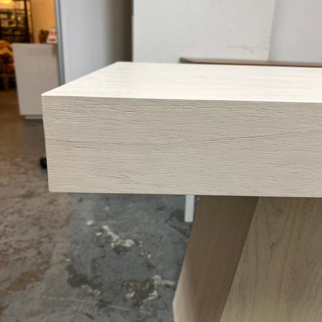 Cb2 Ridge Bleached Oak Desk Chairish