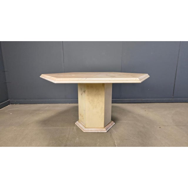Italian Octagonal Marble Dining Table, 1970s For Sale - Image 13 of 16