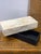 Vintage Rectangular Tessellated Ivory Colored Bone Box