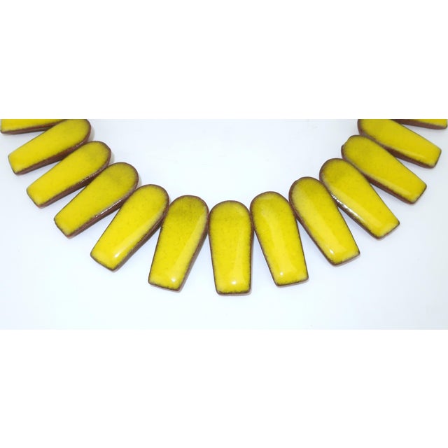Mid-Century Modern Brondsted Denmark Art Pottery Ceramic Collar Necklace, 1960's For Sale - Image 3 of 13