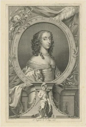 Queen Mary Henrietta Stuart, 1752, Paper