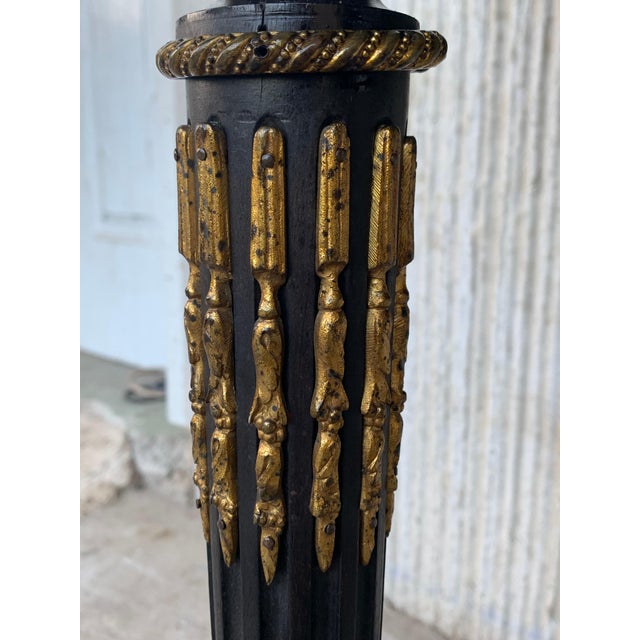 19th Century French Ebonized Folding Card Table with Bronze Mounts For Sale - Image 14 of 18