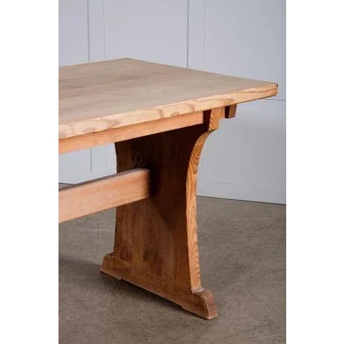 Lovö Pine Table attributed to Nordiska Kompaniet, Sweden, 1940s For Sale - Image 6 of 10