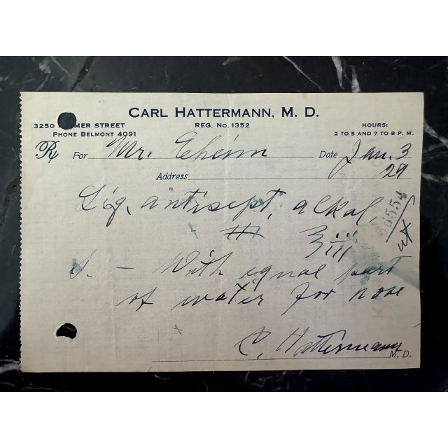 Early 20th Century Set of 20 Vintage Compounding Prescriptions – 1929 Medical Ephemera For Sale - Image 5 of 10