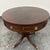 Brown Regency Style Leather Top Drum Table, Late 20 Century For Sale - Image 8 of 12
