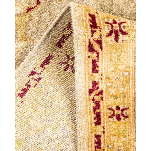 Vintage Moroccan Hand Knotted Wool Area Rug, Ivory - 6'2" X 9'0" For Sale In New York - Image 6 of 9