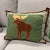 2020s White Arrows Home Moose Appliqué Pillows, Set of Four For Sale - Image 5 of 12