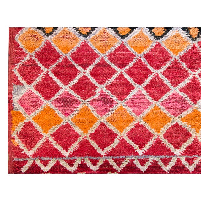 Mid 20th Century Vintage Moroccan Rug For Sale - Image 5 of 15