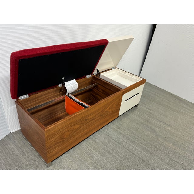 Mid-Century Modern Blu Dot for Herman Miller Cognita Storage Bench For Sale - Image 3 of 14