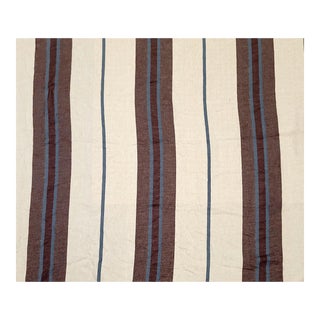 Vintage Ralph Lauren "Carnegie" Stiped Linen Twill- 5.5 Yards For Sale