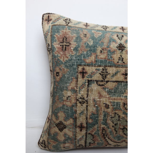 HandKnotted Vintage Turkish Rug Pillow Cover -16'' X 24'' For Sale - Image 9 of 11