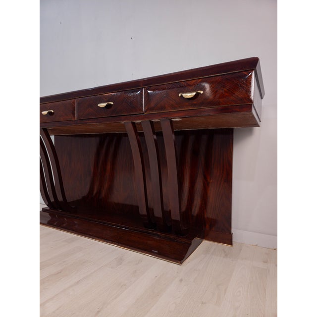 Osvaldo Borsani Mid-Century Italian Console attributed to Osvaldo Borsani, 1940s For Sale - Image 4 of 18