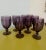Mid-Century Modern Set of 8 Libbey Glass Company Gibralter Amethyst Water Goblets For Sale - Image 3 of 7
