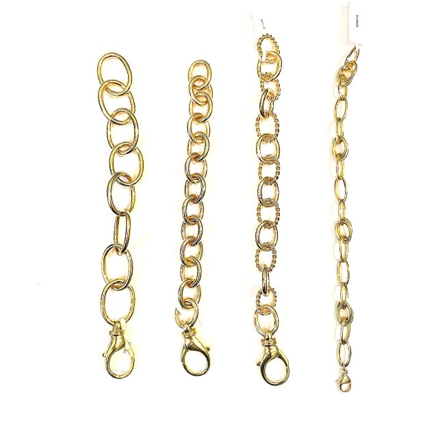 Wood Christina Addison Alternating Multi Wood and Gold Curb Link Bracelet For Sale - Image 7 of 12