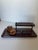 American Vintage Carved Antique Car Wooden Desk Organizer For Sale - Image 3 of 11