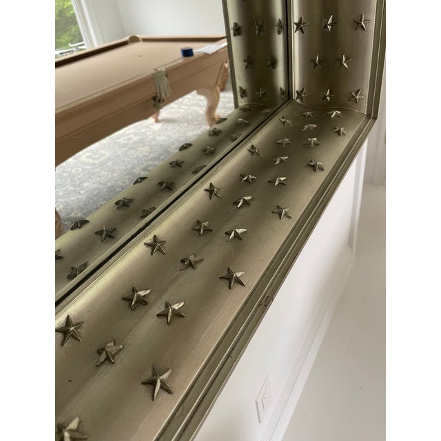 2010s 21st Century Bunny Williams Recessed Shadow Box Star Silver Mirror For Sale - Image 5 of 8