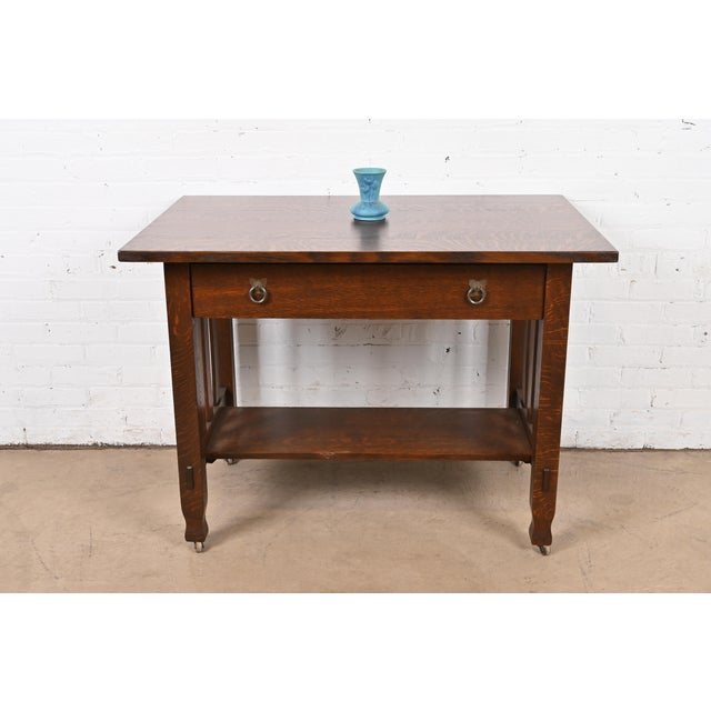 Van Briggle Arts & Crafts Turquoise Glazed Ceramic Vase With Floral Motif For Sale - Image 10 of 11