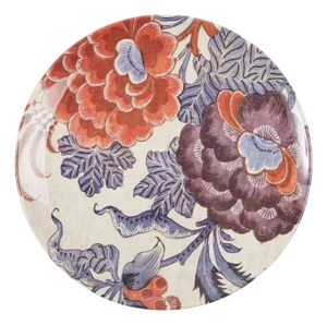 Chintz Red Dinner Plates, Set of 4