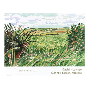 David Hockney a Gap in the Hedgerow Poster