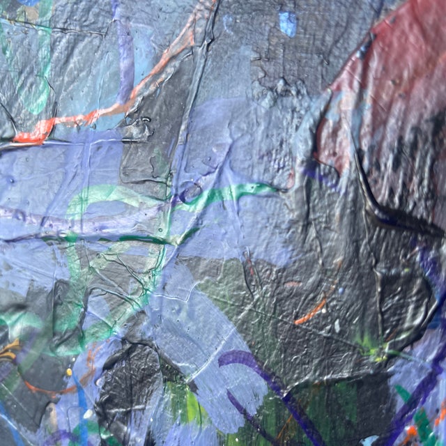 Abstract Expressionism White Spot by John Frates, Mid Century Modern, For Sale - Image 3 of 6