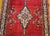 Persian Vintage Hamadan Wide Runner, Hand-Knotted Wool, Open Field Geometric Pattern, Red & Ivory. 4x10 For Sale - Image 3 of 18