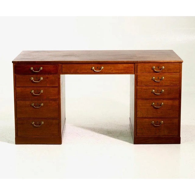 Desk With Original Hardware by Ole Wanischer For Sale - Image 5 of 5