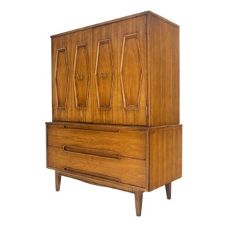 Diamond Shape Door Front Horse Shoe Shape Brass Drop Pulls High Boy Dresser For Sale