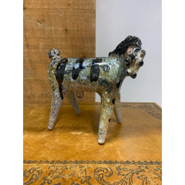 Vintage Mid 20th Century Horse Sculpture by Miquel Duran-Loriga for Alfaraz Ceramics in Spain, ca. 1960.