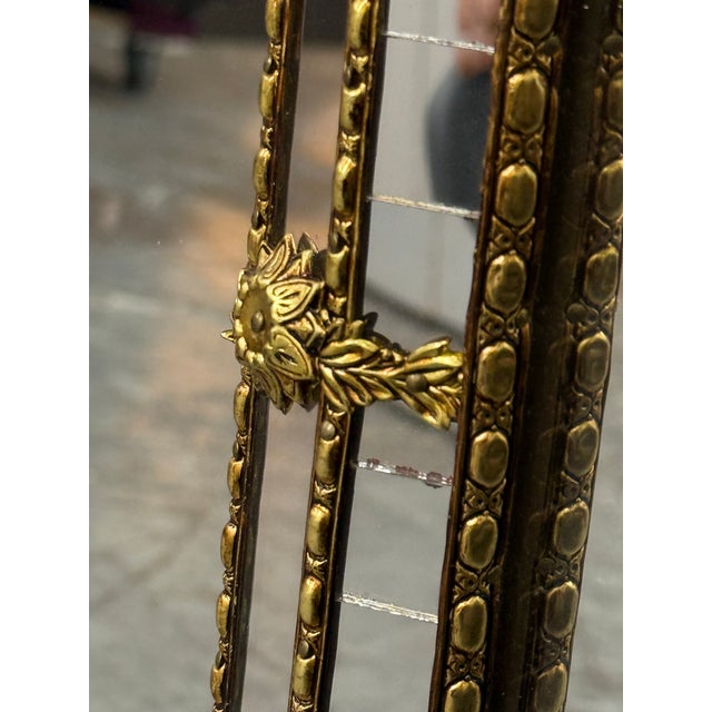Hollywood Regency Double Arched Wall Mirror For Sale - Image 11 of 12