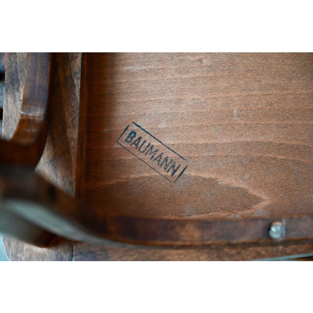 Traditional French Bistro Chairs with Spindles from Baumman, 1960s, Set of 5 For Sale - Image 11 of 14