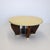 Mid-20th Century Modernist Two Tier Cocktail Table with a Parchment Top For Sale - Image 4 of 5