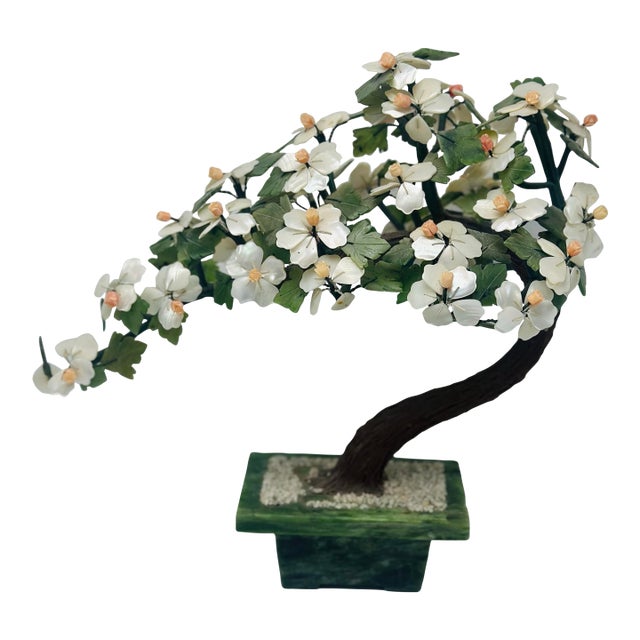 Vintage Hardstone Bonsai Sculpture For Sale