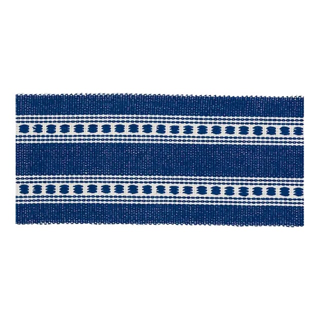Schumacher Lubeck Tape in Navy For Sale