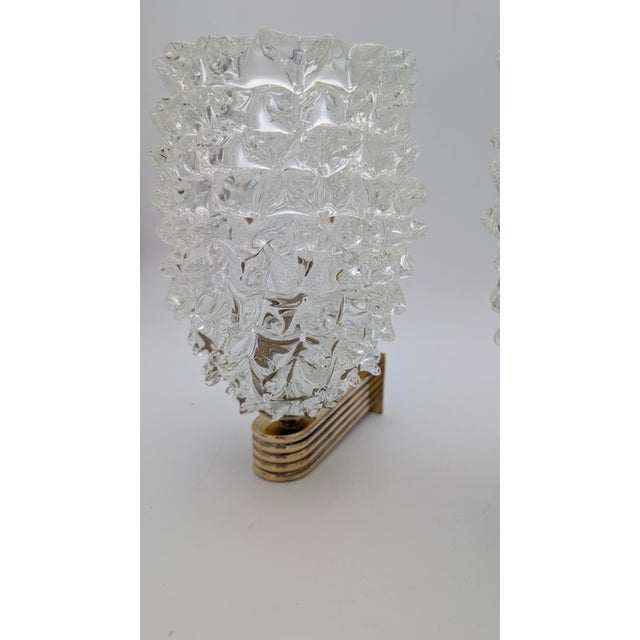 Vintage Beaded Murano Glass Wall Lights from Barovier, 1950s, Set of 2 For Sale - Image 9 of 10