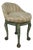 1960’s Hollywood Regency Swivel Claw Foot Vanity Stool For Sale