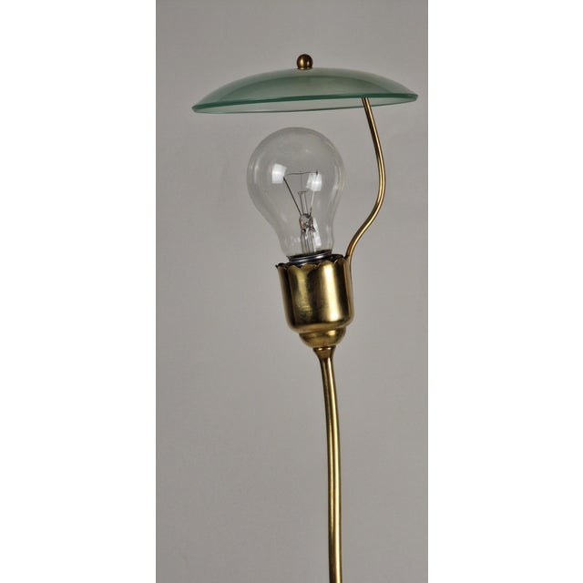 Aqua Pendant Lamp in the style of Fontana Arte, 1950s For Sale - Image 8 of 12