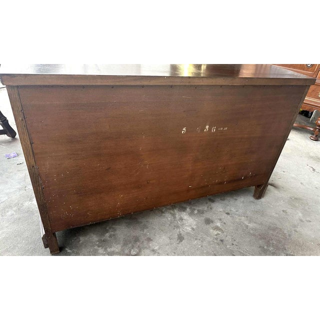 Wood Romweber Viking Oak Arts & Crafts Sideboard or Credenza - Vintage 1950s, Attributed For Sale - Image 7 of 7