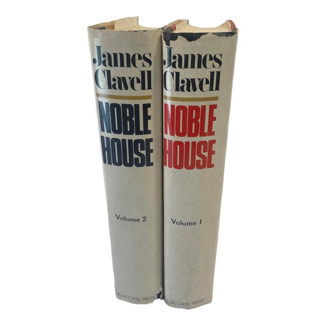 1981James Clavell Noble House Books - 2 Volume Set For Sale