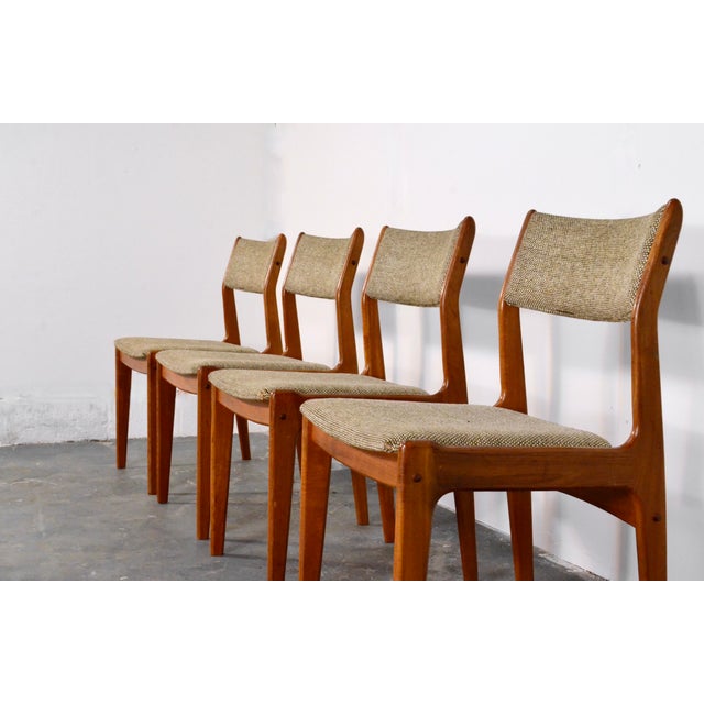 1960s Danish Teak Chairs attributed to Erik Buch, 1960s, Set of 4 For Sale - Image 5 of 10