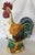 White Vintage Ceramic Majolica Colorful Rooster Figure For Sale - Image 8 of 14