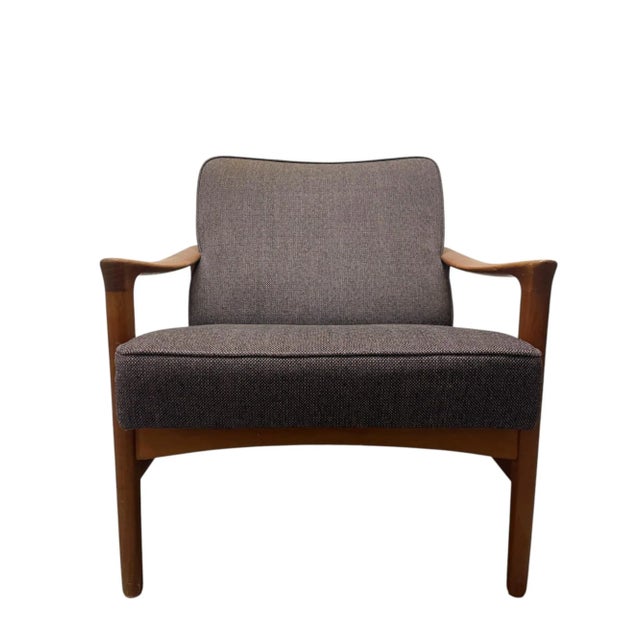 Mid-Century Modern Scandinavian teak "Domus" lounge chair designed by Inge Andersson for the Swedish manufacturer Broderna...